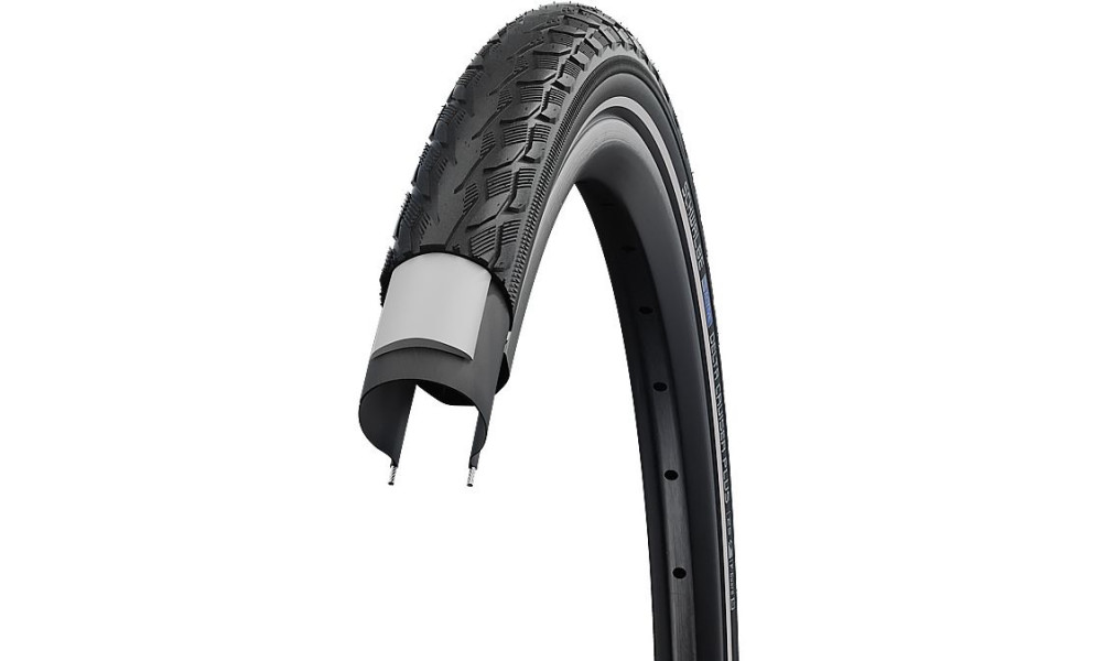 Tire 28" Schwalbe Delta Cruiser Plus HS 431 Active Wired 40-622 / 28x1.50 Black-Reflex - 2