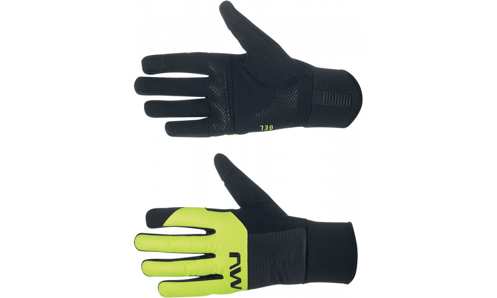 Перчатки Northwave Fast Gel black/yellow fluo - 4