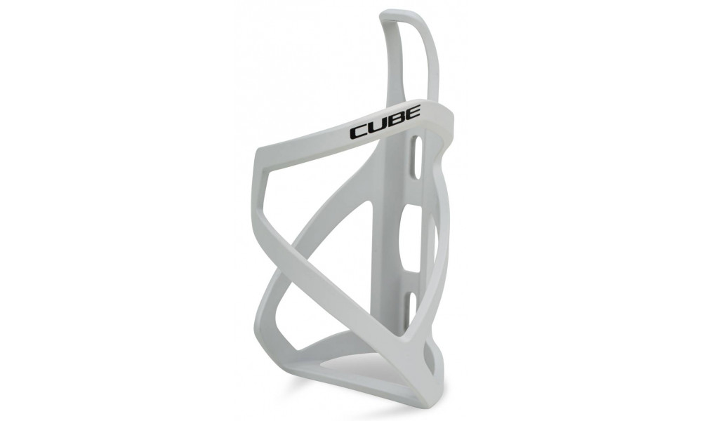 Bottle cage Cube HPP Left-Hand Sidecage matt light grey'n'glossy black 