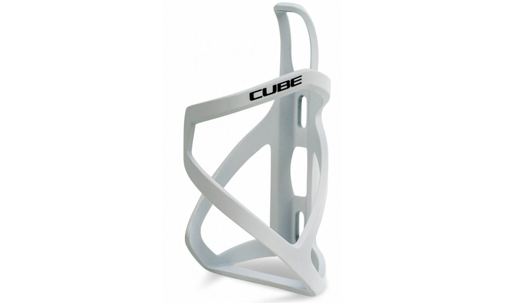 Держатель фляги Cube HPP Left-Hand Sidecage matt white'n'glossy black 