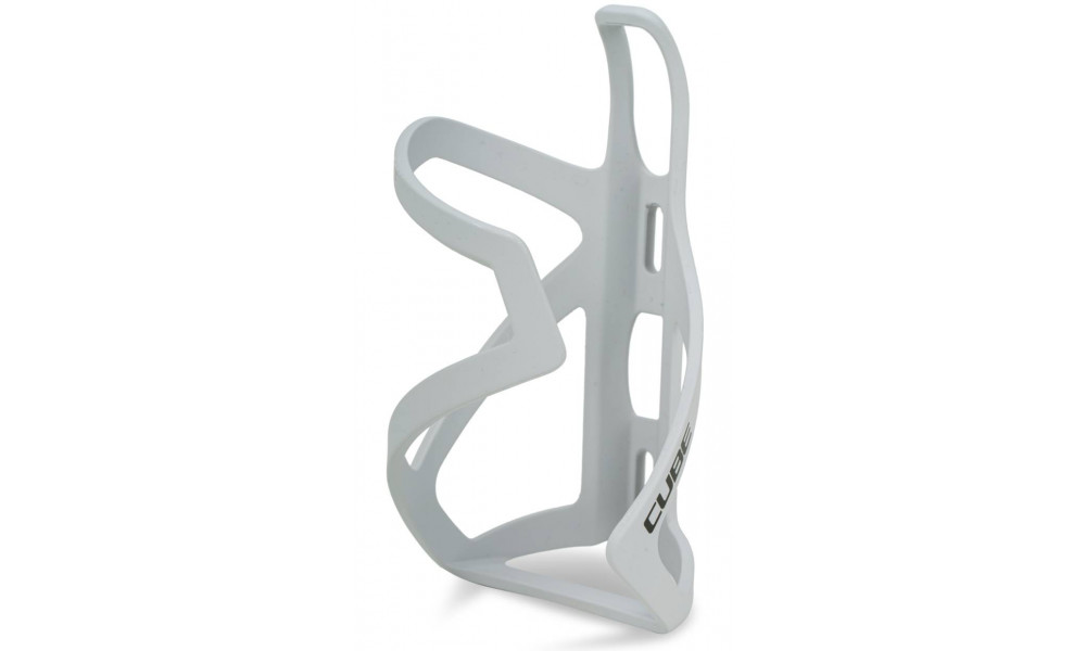 Bottle cage Cube HPP Sidecage matt light grey'n'glossy black 