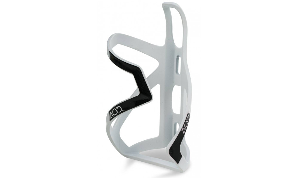 Bottle cage ACID HPP Sidecage matt white'n'glossy black 