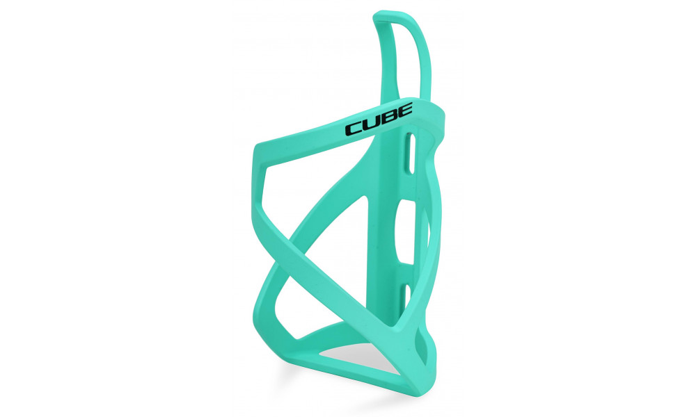 Bottle cage CUBE HPP Left-Hand Sidecage matt mint'n'glossy black 