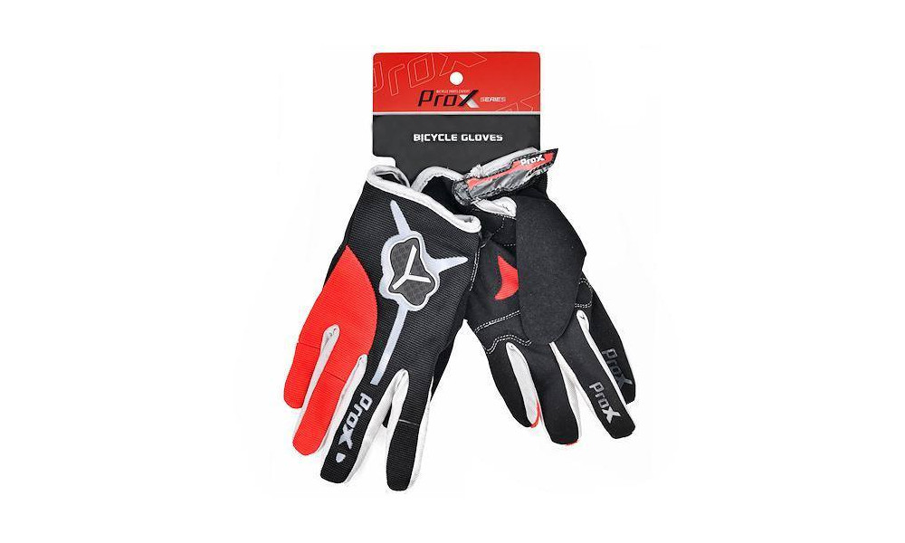 Gloves ProX Utah I Long black-red-M - 1