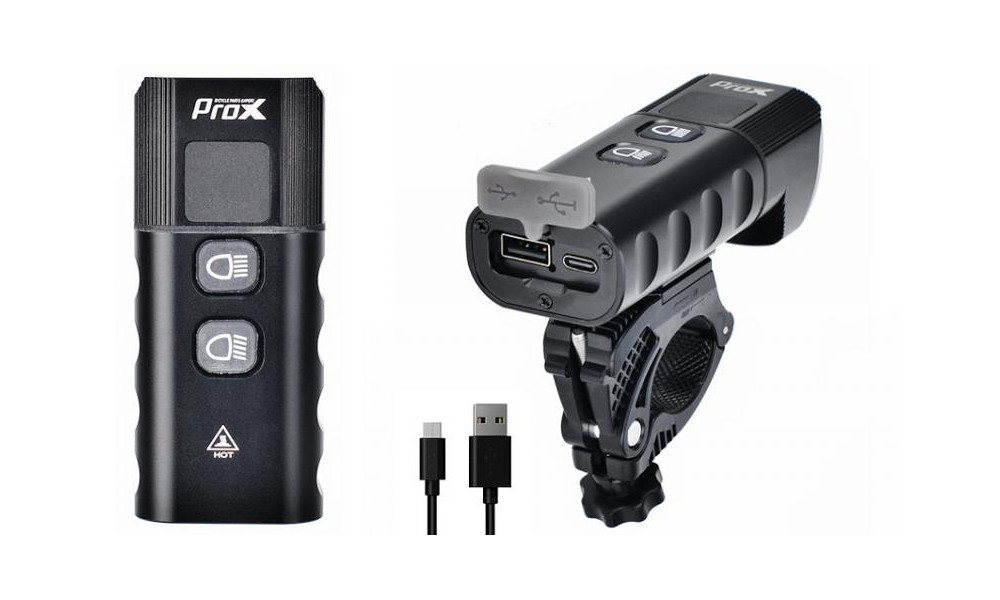 Передняя лампа  ProX Kastor-X 1800Lm USB - 2