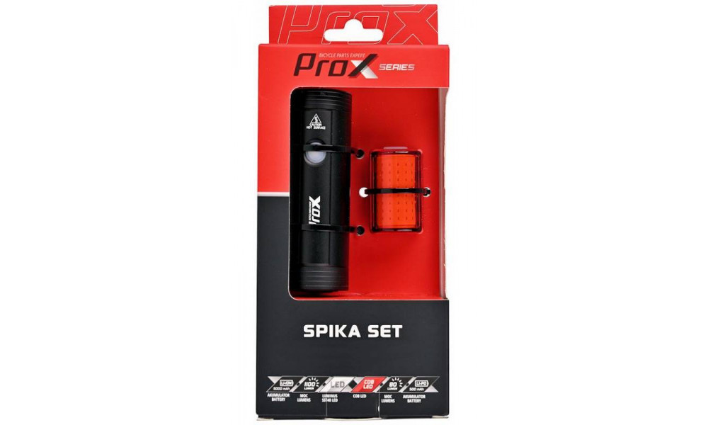 Комплект ламп ProX Spika 1100Lm + Zera S 80Lm USB - 1