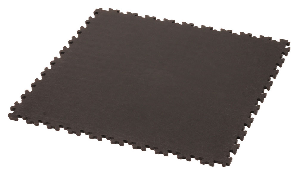 Workshop floor tile Cyclus Tools PVC  50x50x0.7cm black (730021) 