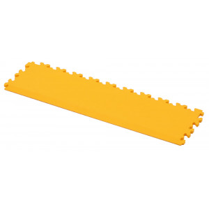 Workshop floor tile part Cyclus Tools PVC end strip 50x13.5x0.7cm yellow (730022)