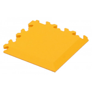 Workshop floor tile part Cyclus Tools PVC corner strip 3.5x13.5x0.7cm yellow (730023)