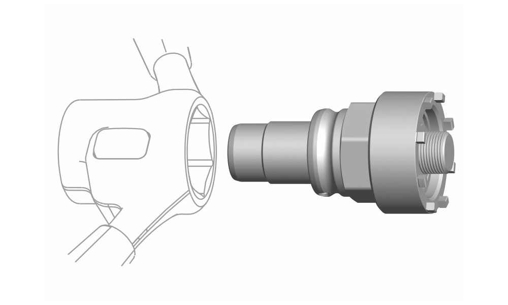 Tool Cyclus Tools Snap.In for locknut Bosch BDU 4 (7202783) - 1