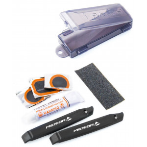 Kamerų remonto komplektas Merida All-In Helper 6 patches + 5ml + tire levers
