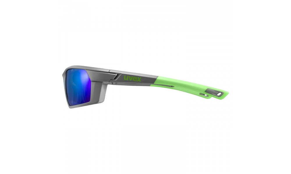 Glasses Uvex Sportstyle 225 grey green mat / mirror green - 4