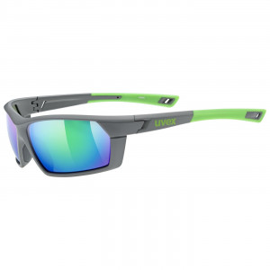 Glasses Uvex Sportstyle 225 grey green mat / mirror green