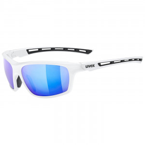 Glasses Uvex Sportstyle 229 white / mirror blue