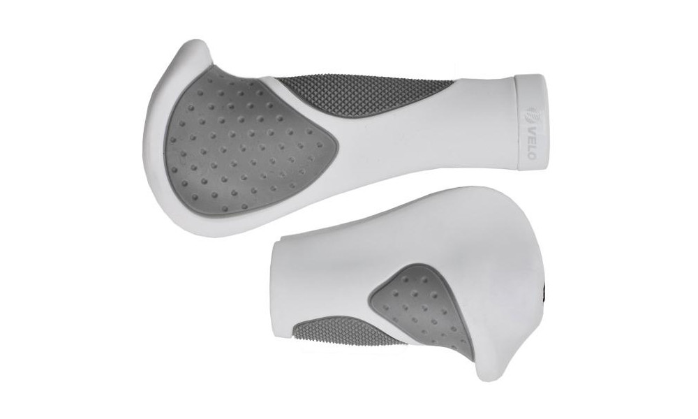 Ручки руля Velo ProX VLG-1189-2D3 135/92mm Ergo Lock-on white 