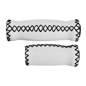 Grips Velo ProX VLG-617-3A 127/92mm eco-leather white-black
