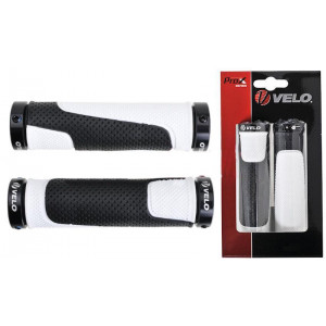 Ручки руля Velo ProX VLG-776AD3 129mm GEL Lock-on black-white