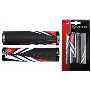 Ручки руля Velo ProX VLG-851AD3 130mm GEL Lock-on black-red