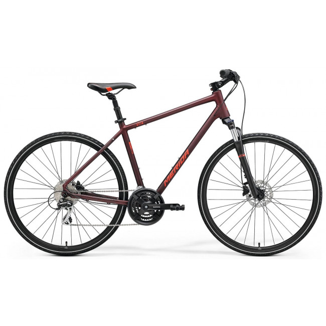 Bicycle Merida CROSSWAY 20 matt burgundy red