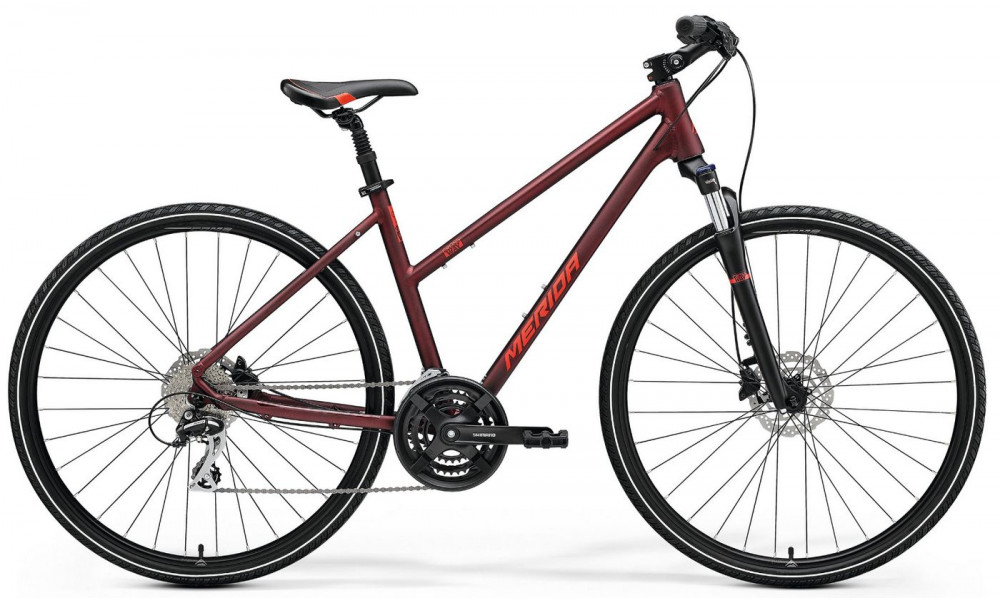 Bicycle Merida CROSSWAY 20 Lady matt burgundy red 