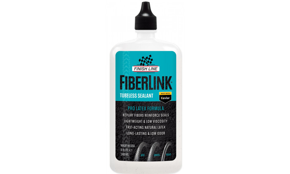 Герметик для бескамерных шин Finish Line FiberLink 240ml - 9