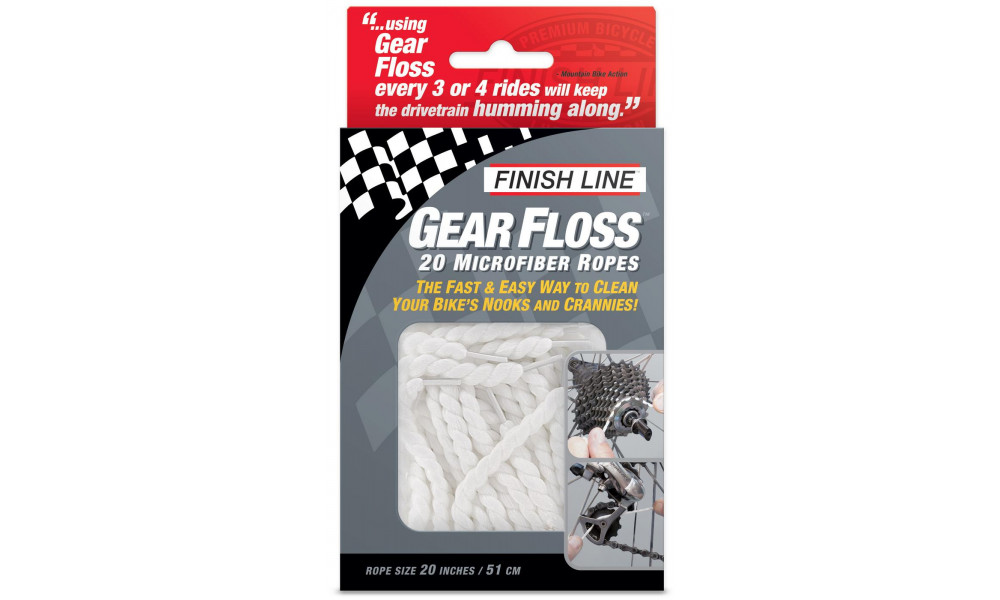 Очиститель трансмиссии Finish Line Gear Floss microfiber (20 шт.) - 14