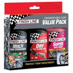 Набор для ухода за цепью Finish Line Value Pack Dry 120ml (3 шт.)