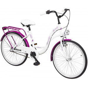 Bicycle AZIMUT Julie 24" 3-speed 2023 white-violet