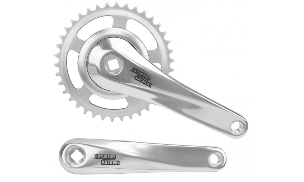 Front crankset Sturmey-Archer FCS608 38T 170mm 1-speed 95mm cover 