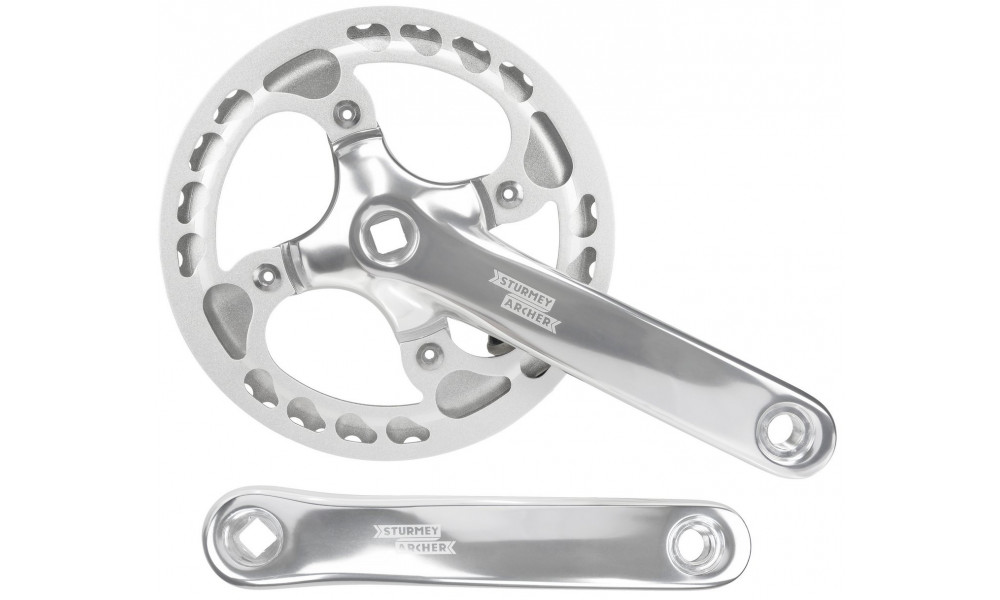 Front crankset Sturmey-Archer FCS722 42T 170mm 1-speed w/ double CG - 1