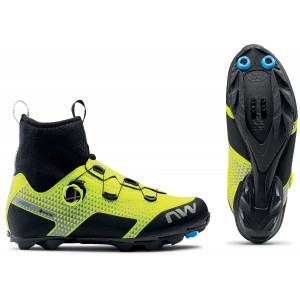 Cycling shoes Northwave Celsius XC Arctic GTX MTB yellow fluo/black