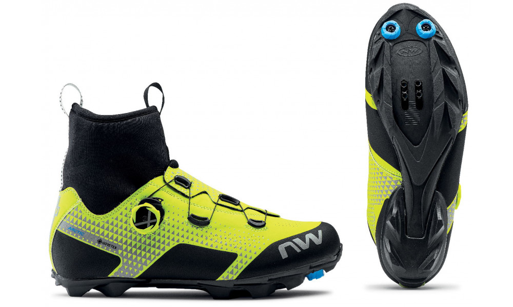 Велосипедная обувь Northwave Celsius XC Arctic GTX MTB yellow fluo/black 