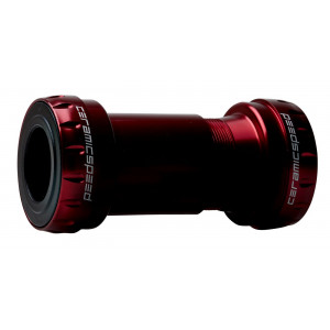 BB-set CeramicSpeed Road Coated BB30 / PF42X68 for Shimano/FSA/Rotor 24mm red (101357)
