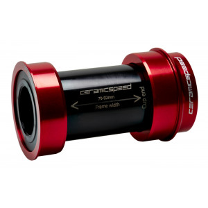 Źąšņščäę źąšåņźč CeramicSpeed Coated BBright / PF46X79 for Shimano/FSA/Rotor 24mm red (105179)