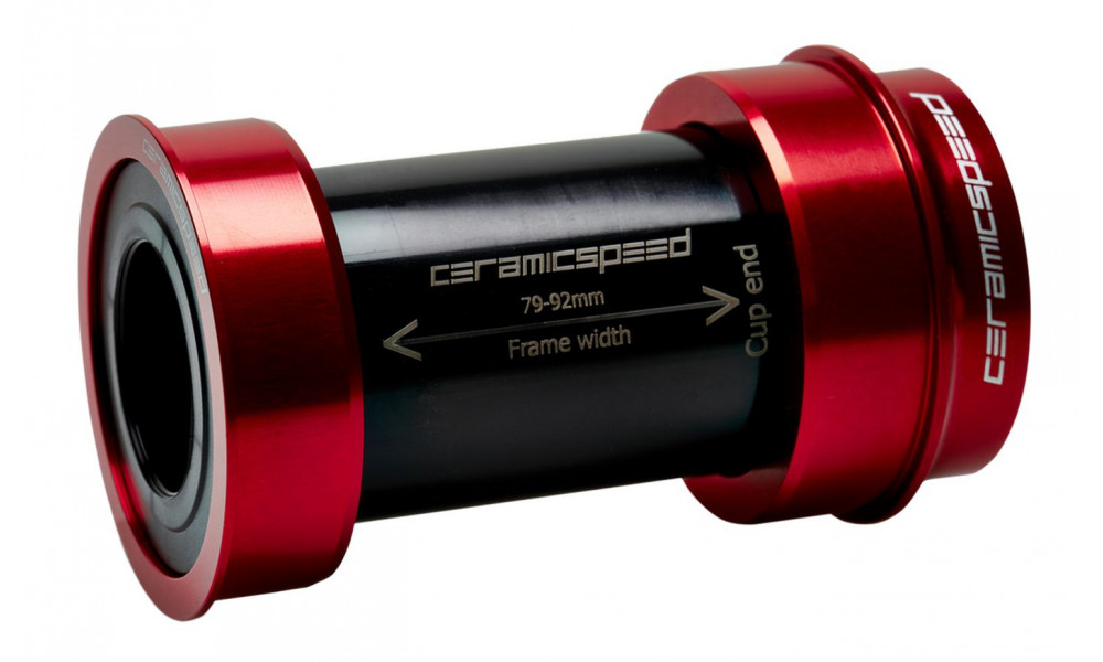 Źąšņščäę źąšåņźč CeramicSpeed Coated BBright / PF46X79 for Shimano/FSA/Rotor 24mm red (105179) 