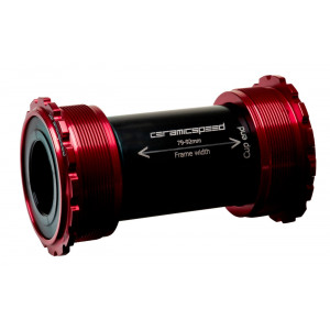 Картридж каретки CeramicSpeed T45 Coated Threadfit 82.5 for Shimano/FSA/Rotor 24mm red (105144)