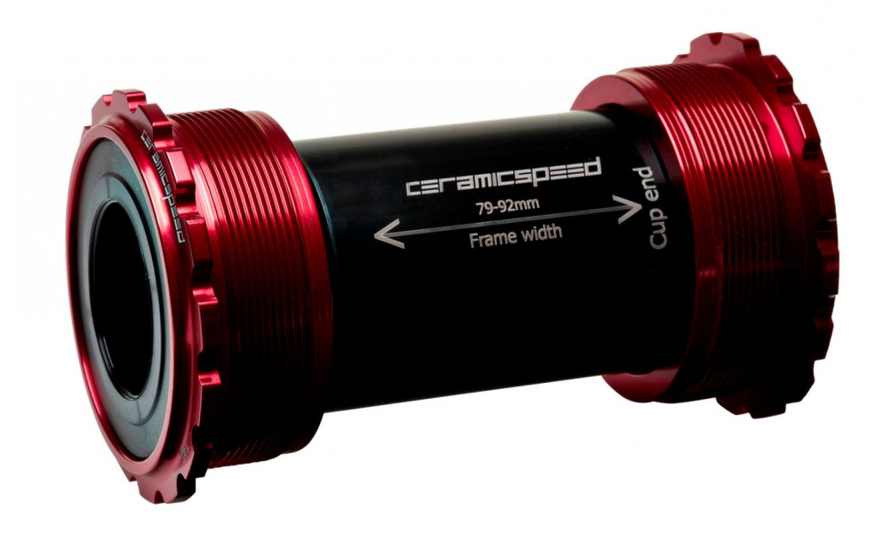 Źąšņščäę źąšåņźč CeramicSpeed T45 Coated Threadfit 82.5 for Shimano/FSA/Rotor 24mm red (105144) 