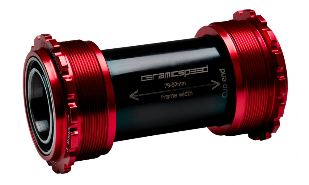 Źąšņščäę źąšåņźč CeramicSpeed T45 Coated Threadfit 82.5 for Campagnolo UltraTorque 25mm red (105146) 