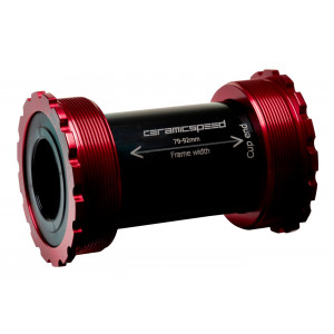 Źąšņščäę źąšåņźč CeramicSpeed Coated T47 / Threaded 47X86/85 for Shimano/FSA/Rotor 24mm red (105157)