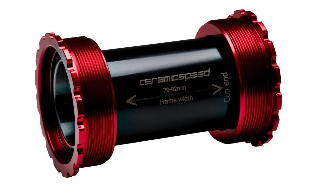 Źąšņščäę źąšåņźč CeramicSpeed Coated T47 / Threaded 47X86/85 All 30mm crank spindles red (105159) 