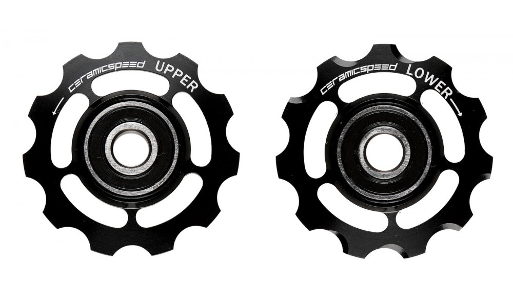 Ролики заднего переключателя CeramicSpeed for Shimano 11s road Alloy 607 black (101692) 