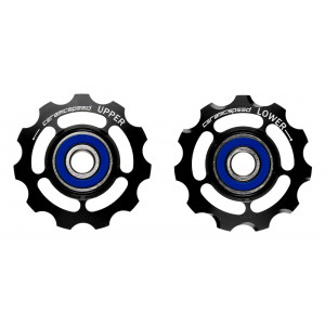 Tension and guide pulley set CeramicSpeed for SRAM 11s Alloy 626 black (101699)