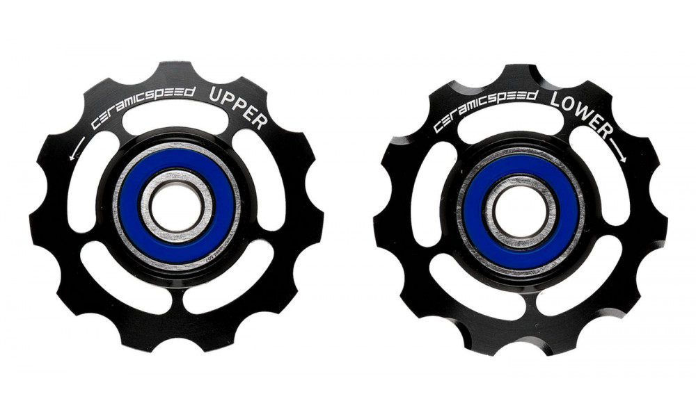 Tension and guide pulley set CeramicSpeed for SRAM 11s Alloy 626 black (101699) 