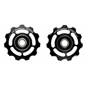 Tension and guide pulley set CeramicSpeed for Campagnolo 11s Alloy 607 black (101686)