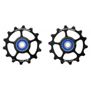 Tension and guide pulley set CeramicSpeed for SRAM Eagle & Eagle AXS 1-12 Coated Alloy 626 black (103346)