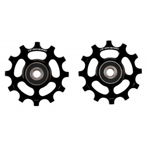 Tension and guide pulley set CeramicSpeed for Campagnolo 12s Coated Alloy 607 black (107520)