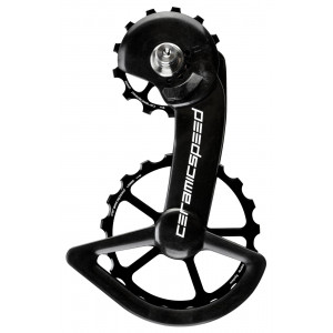 Tension and guide pulley set CeramicSpeed Oversized for Shimano 9250/8150 Series Coated Alloy 607 black (110497)