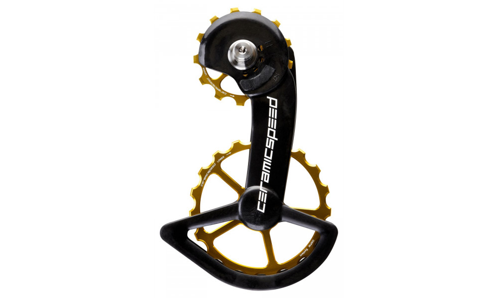 Tension and guide pulley set CeramicSpeed Oversized for Shimano 9250/R8150 Series Coated Alloy 607 gold (110272) 