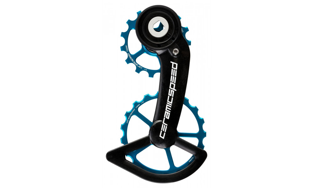 Tension and guide pulley set CeramicSpeed Oversized for SRAM Red/Force AXS Coated Alloy 607 blue (110570) 