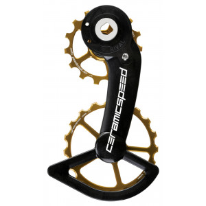 Tension and guide pulley set CeramicSpeed Oversized Alloy 607 Coated gold (110681)
